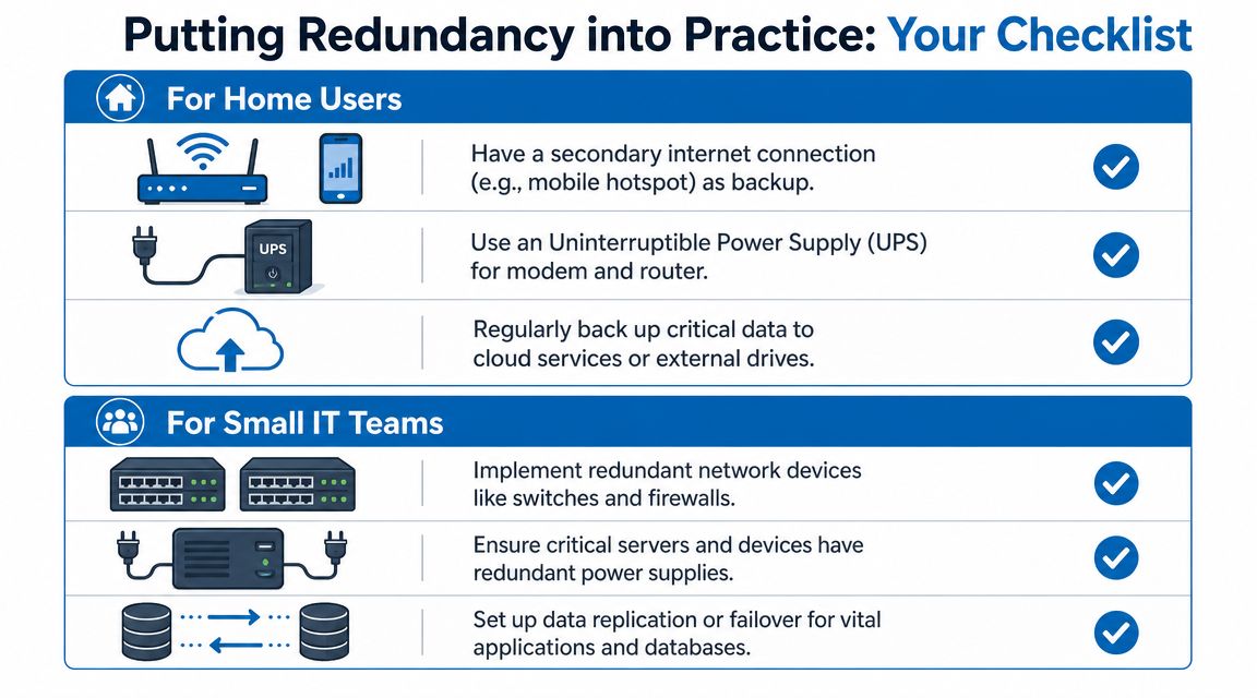 Putting Redundancy into Practice A Checklist