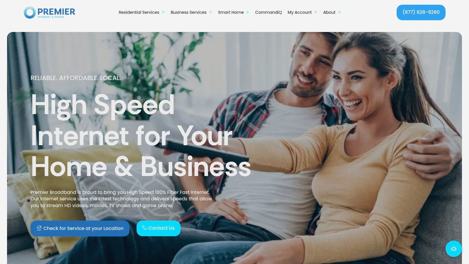 Screenshot from https://premierbroadband.com