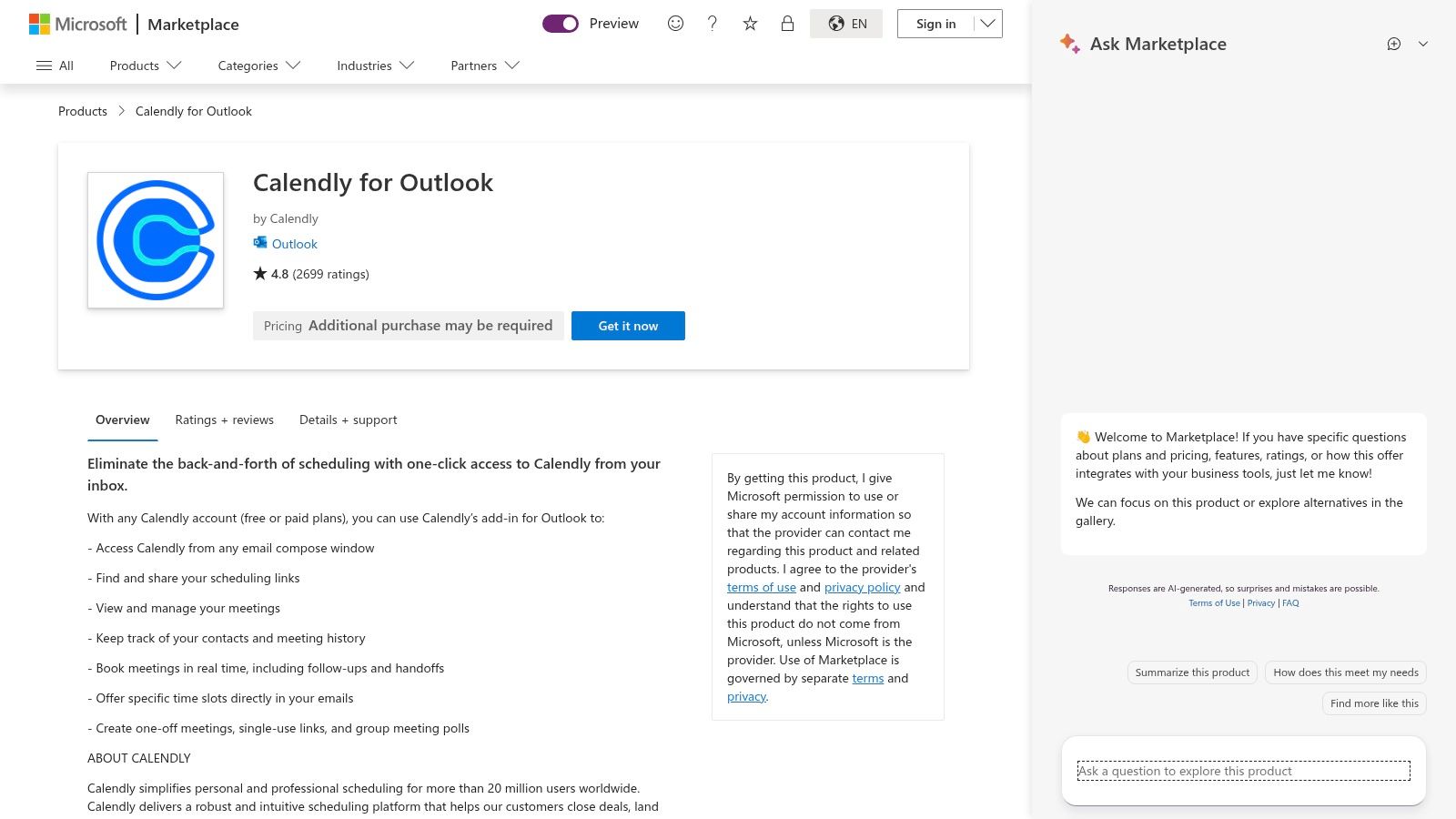 Calendly for Outlook