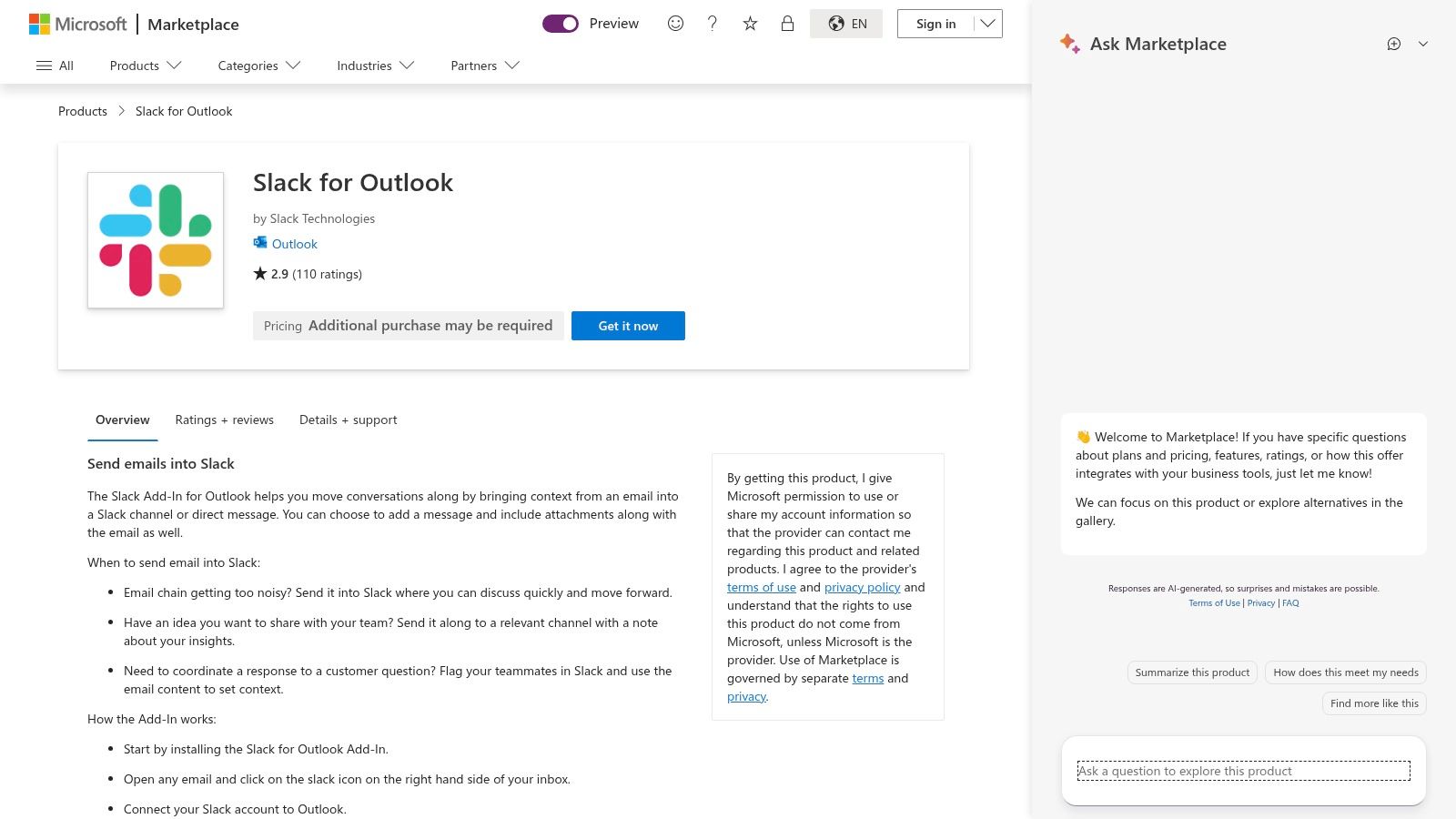 Slack for Outlook