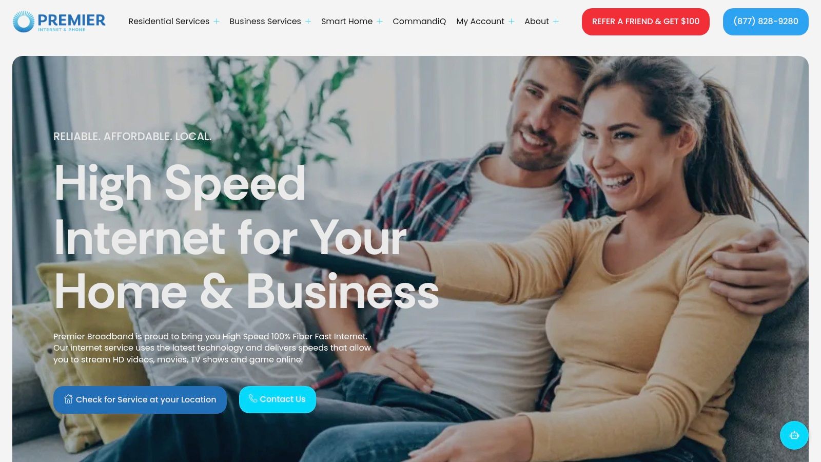 Screenshot from https://premierbroadband.com